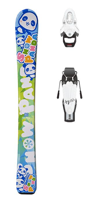 楽天市場】3点セット スワロースキー ジュニアスキー板 スノーパンダ