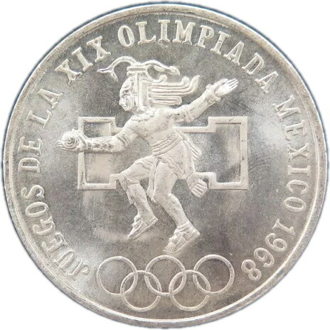 楽天市場】【メキシコ】 メキシコオリンピック 25ペソ銀貨 1968年 （未