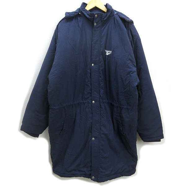楽天市場】H□リーボック/Reebok ビッグロゴ刺繍 ベンチコート