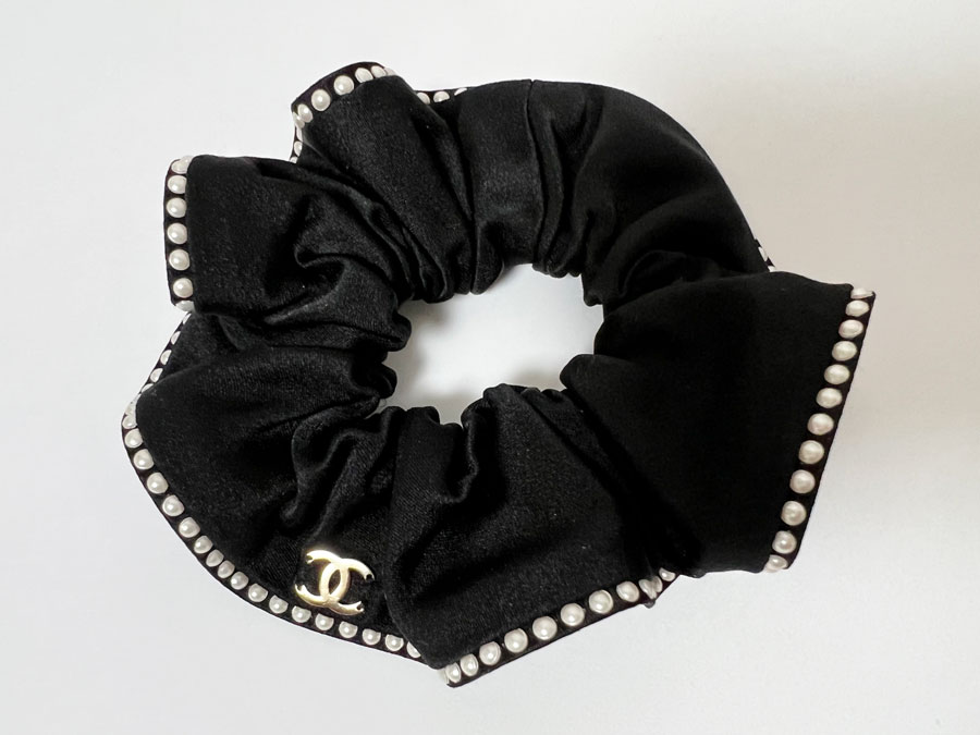 楽天市場】CHANEL シャネル シュシュ ヘア アクセサリー サテン