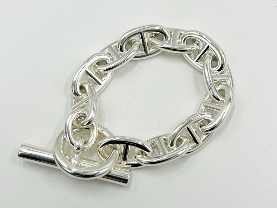 楽天市場】HERMES エルメス ブレスレット シェーヌダンクル TGM 11コマ