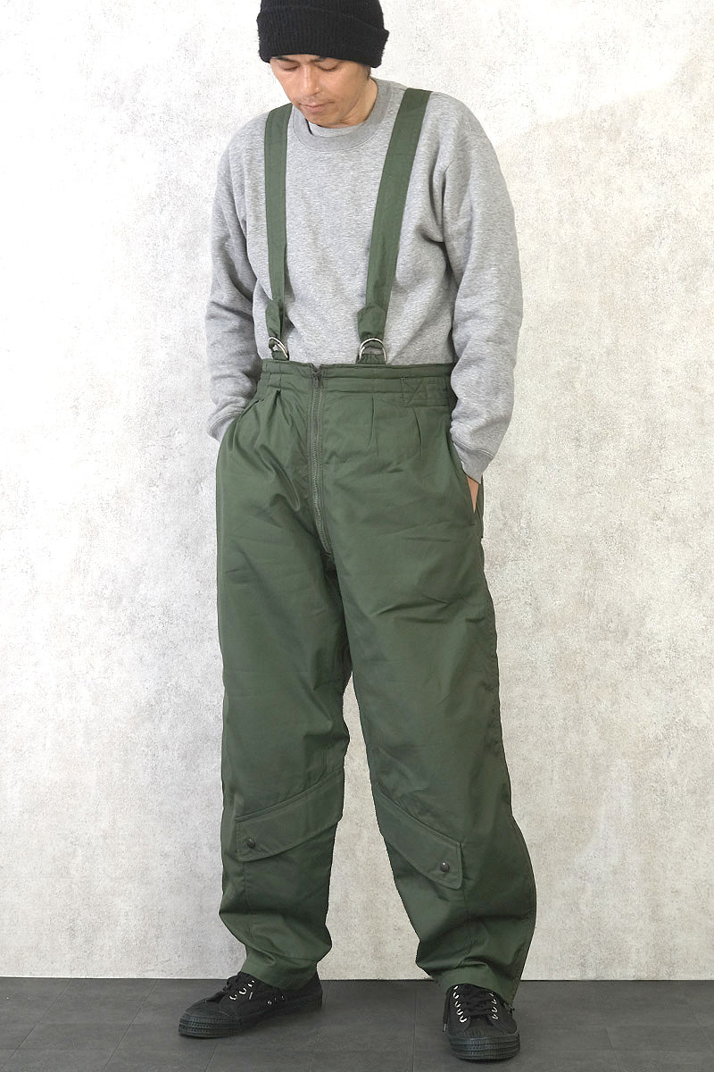 楽天市場】フランス軍 フライト サスペンダーパンツ オリーブ デッド
