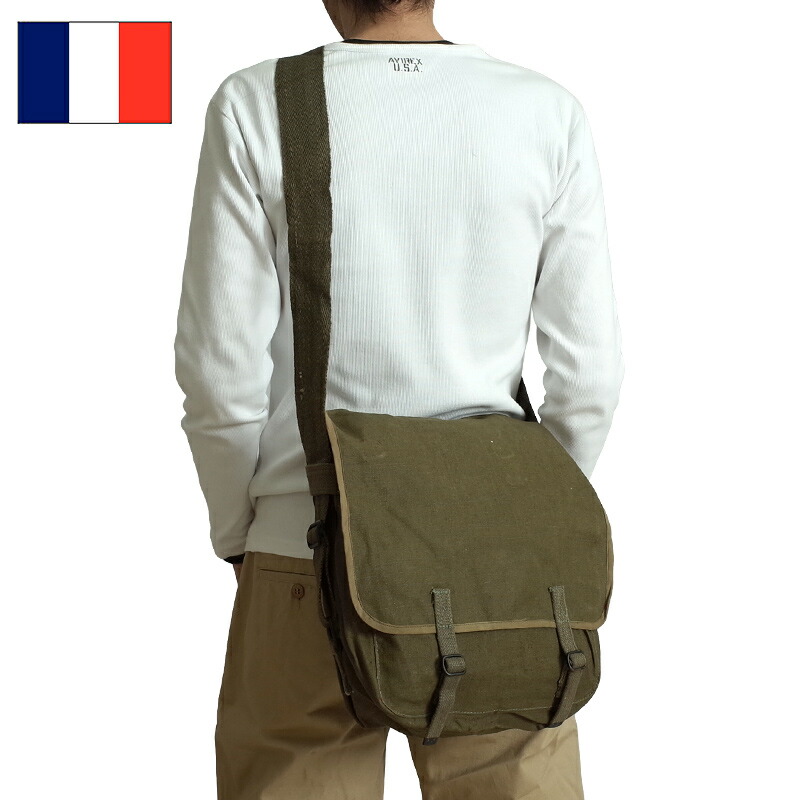 楽天市場】フランス軍 TTAリネンショルダーバッグ 2WAY デッドストック