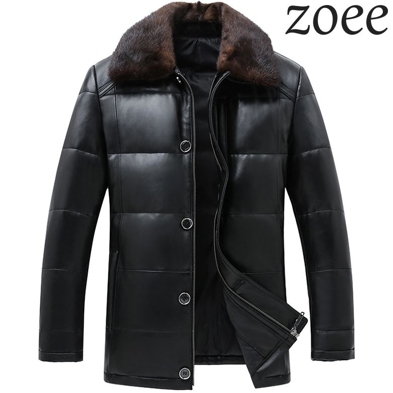 楽天市場】レザージャケット ダウンジャケット 革ジャン メンズ