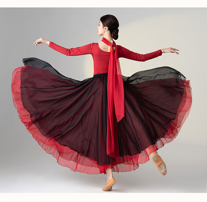 楽天市場】ダンス衣装 社交ダンス トップス スカート セット衣装 長袖