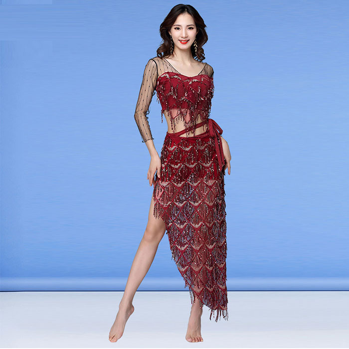 楽天市場】ベリーダンス 衣装 スパンコール キラキラ おしゃれ 発表会