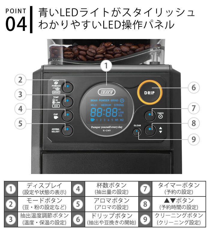 楽天市場】【レビュー特典付】toffy 全自動ミル付カスタムドリップ