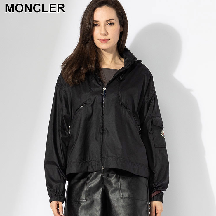 MONCLER 波模様ウィンドブレーカー XL パーカー付き MONCLER 波模様