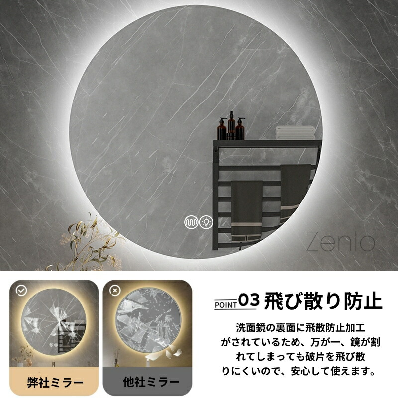 楽天市場】【特価9990円→6392円】女優ミラー鏡 壁掛けミラー 鏡 LED