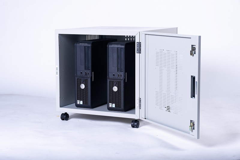 楽天市場】サーバーキャビネットWキャスター付き移動式ワゴン PCケース