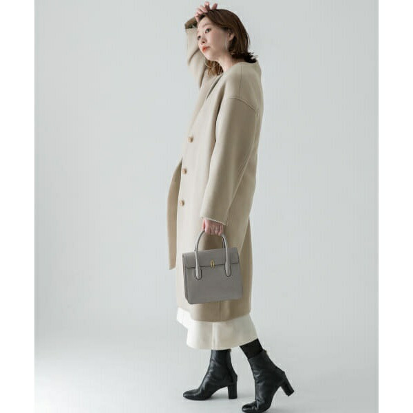 楽天市場】Vネックノーカラーコート／アーバンリサーチ ロッソ（URBAN