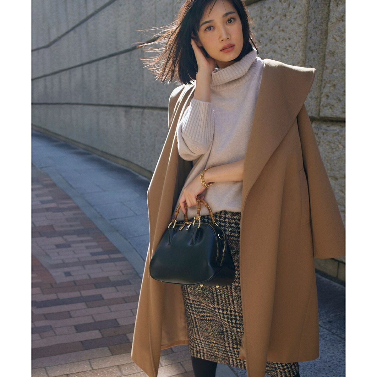 楽天市場】ウールカシミヤブレンドバルキー タートルネック ニット／23