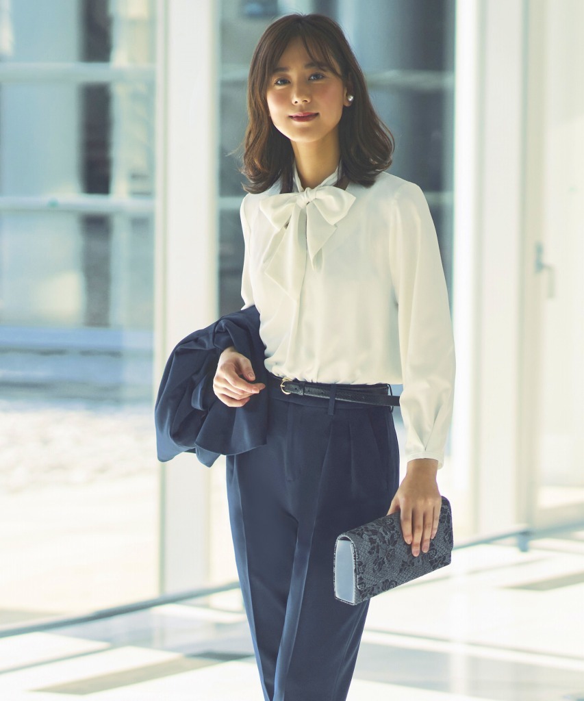 楽天市場】【S~5L】ノーカラーウエストタックペプラムパンツスーツ3点