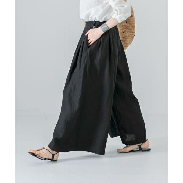 楽天市場】リネンタックワイドパンツ／かぐれ（kagure） : 丸井