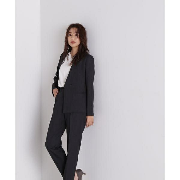 楽天市場】＜シャークスキンセットアップシリーズ＞ノーカラー