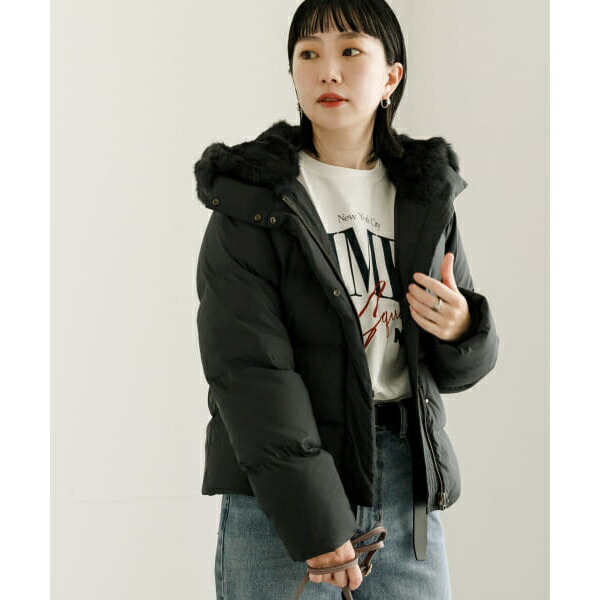 楽天市場】ラビットフードストレッチショートダウン／アーバンリサーチ