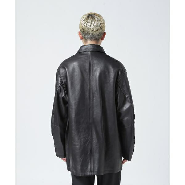 楽天市場】YOKE／ヨーク／Cut-Off Leather Car Coat／ガーデン（GARDEN
