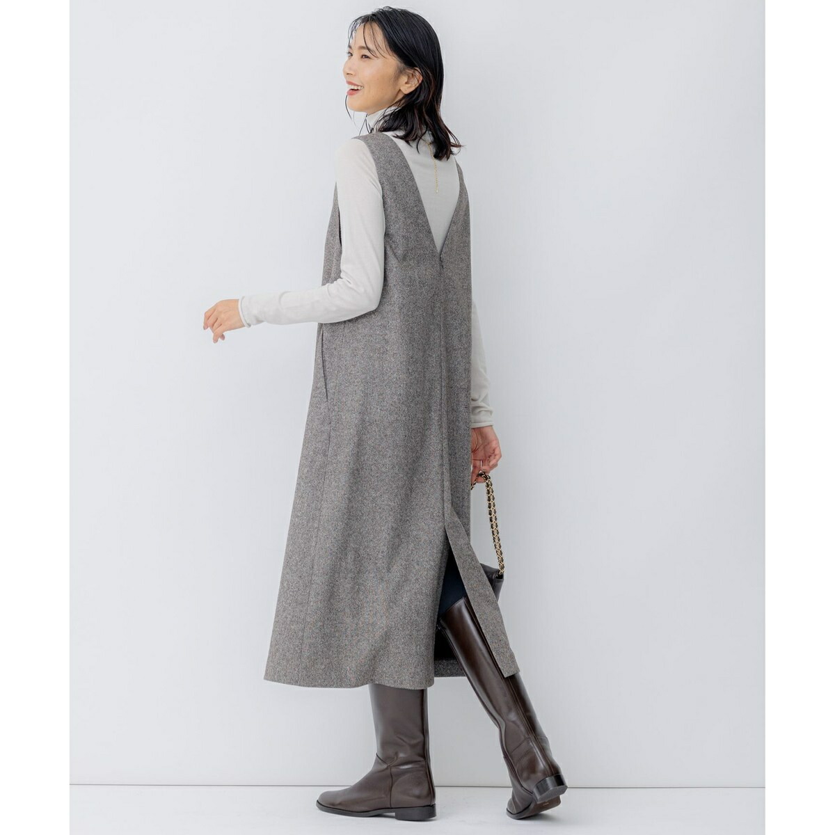 楽天市場】シルクネップツイード ジャンパースカート／23区（23KU