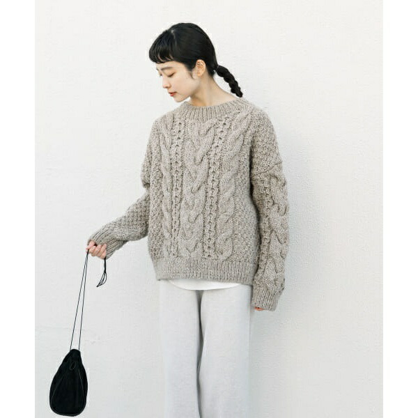 楽天市場】ペルーアランクルーネックニット／かぐれ（kagure） : 丸井