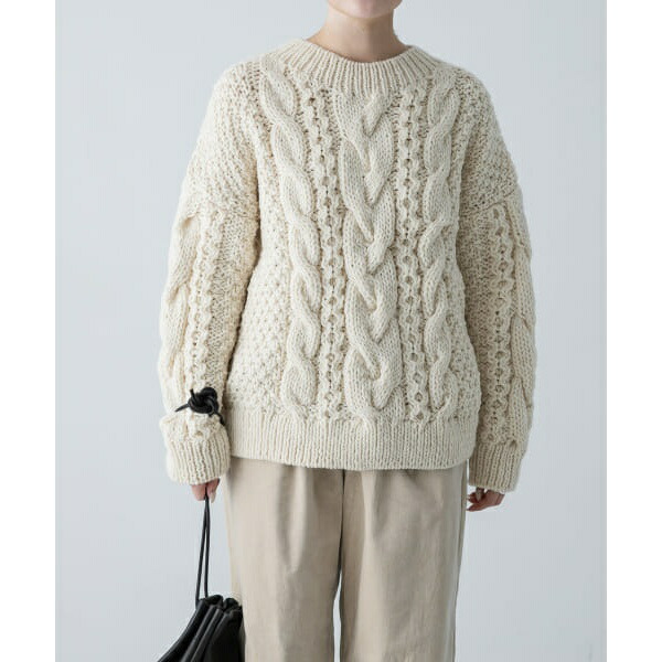 楽天市場】ペルーアランクルーネックニット／かぐれ（kagure） : 丸井