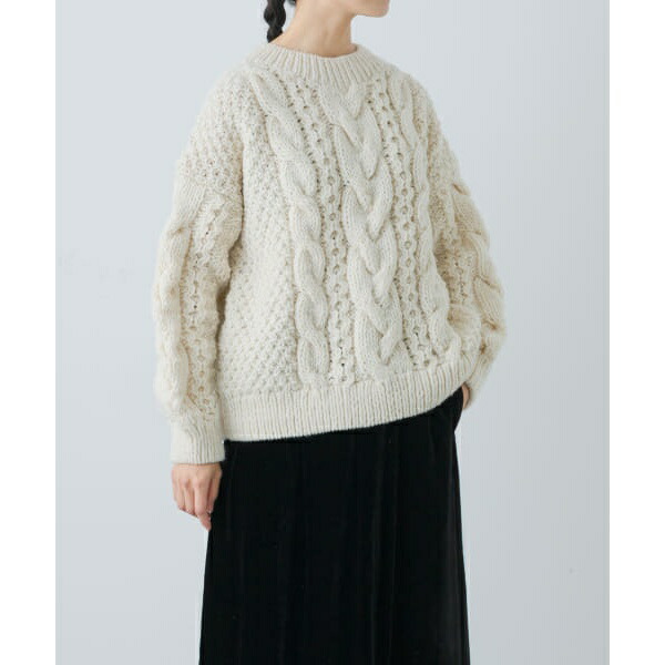 楽天市場】ペルーアランクルーネックニット／かぐれ（kagure） : 丸井