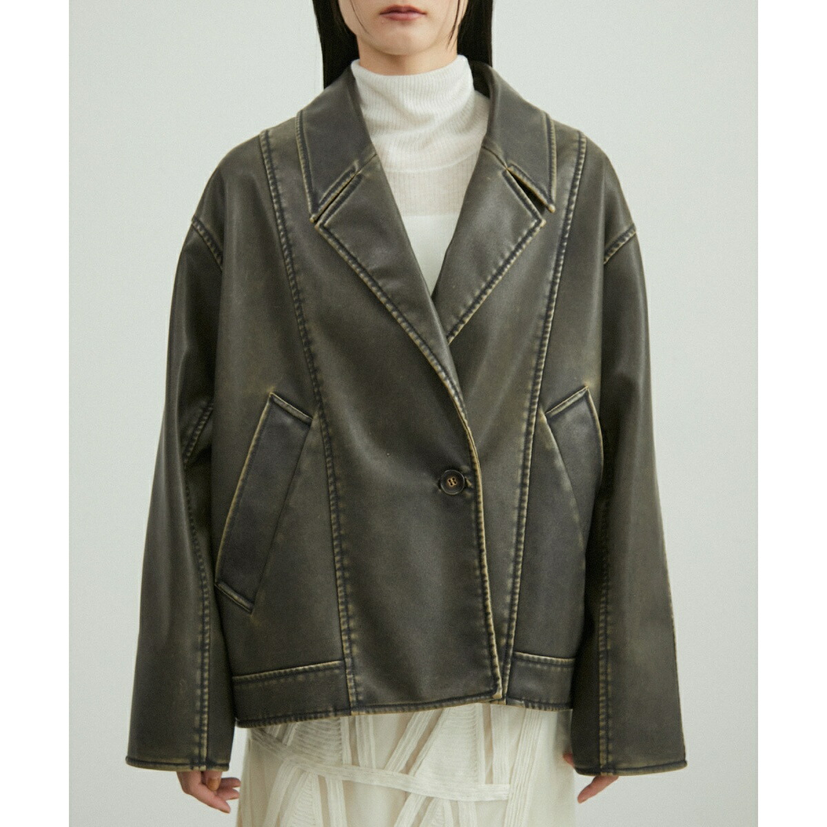 楽天市場】シンセティックレザージャケット／アダムエロペ（ADAM ET