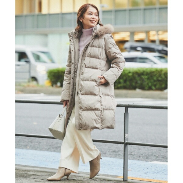 楽天市場】【撥水／洗える／フード取り外し】ファー付きロングダウン