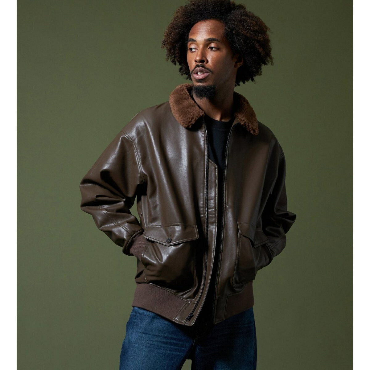 楽天市場】G-1 シンセティックレザージャケット／アルファ