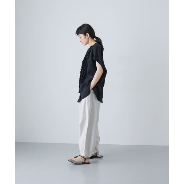 楽天市場】リネンフリルフレンチワイドシャツ／かぐれ（kagure