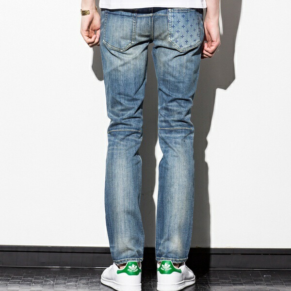 楽天市場】NUMBER (N)INE DENIM クロス柄ポケットダメージテーパード