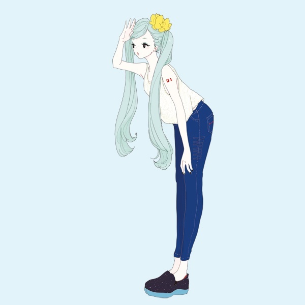 楽天市場】【初音ミク】デニムレギンスパンツ／PIIT（PIIT） : 丸井