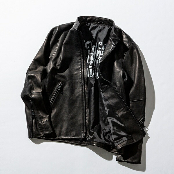 楽天市場】1PIU1UGUALE3 RELAX ストレッチレザーシングルライダース