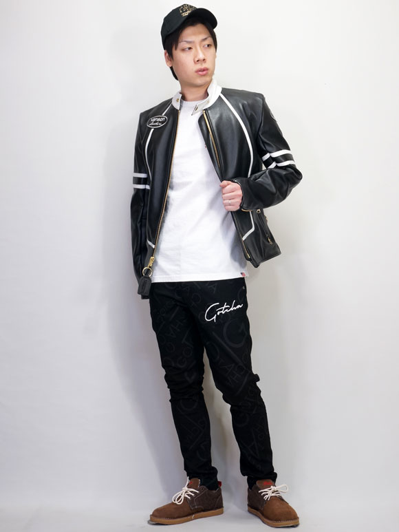 楽天市場】バンソン 別注カスタム シングルライダース レザー