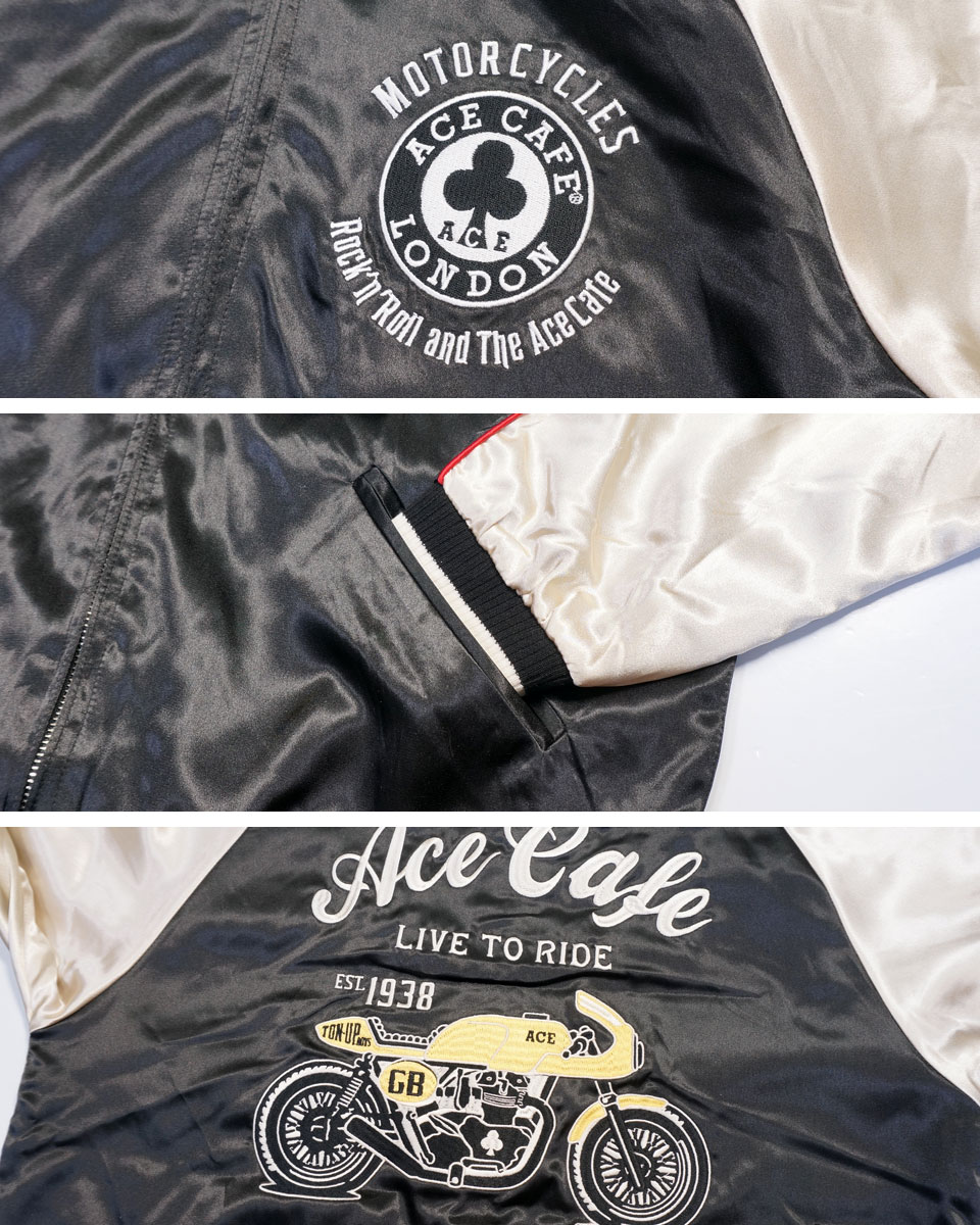 楽天市場】エースカフェロンドン Live to Ride スカジャン スーベニア