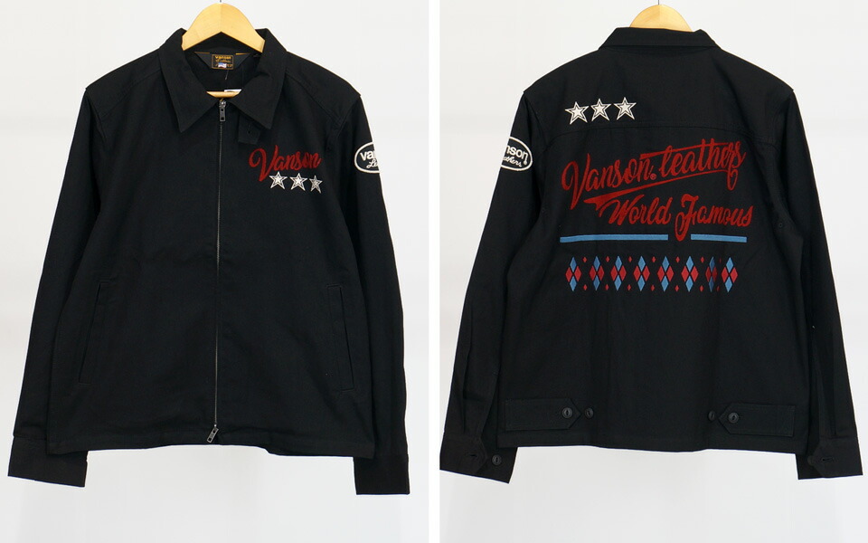 楽天市場】バンソン アーガイルロゴ刺繍 スイングトップジャケット