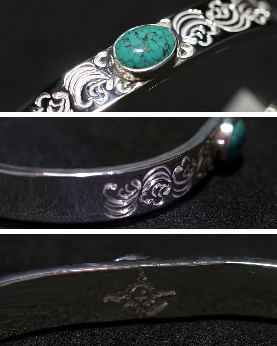 楽天市場】ポイント2倍!!ファーストアローズ ターコイズ付 カラ草彫り