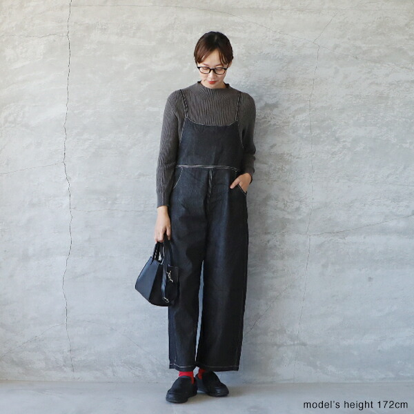 楽天市場】NARU ナル8ozムラデニム ノッポサロペットゆうパック発送