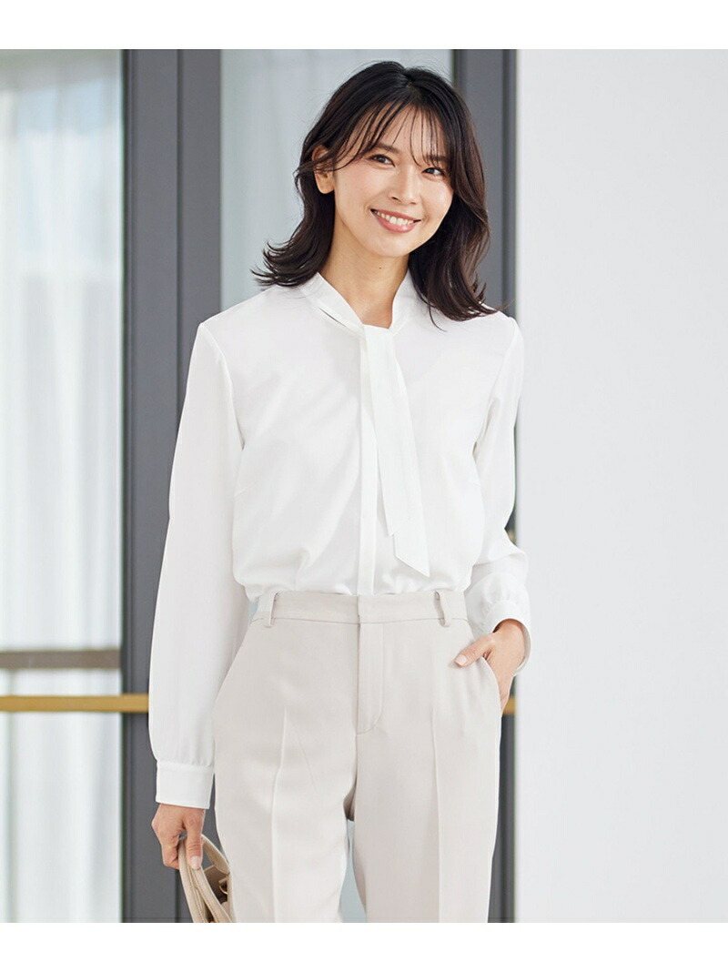 楽天市場】【SALE／50%OFF】【洗える】ジョーゼット ボウタイ ブラウス