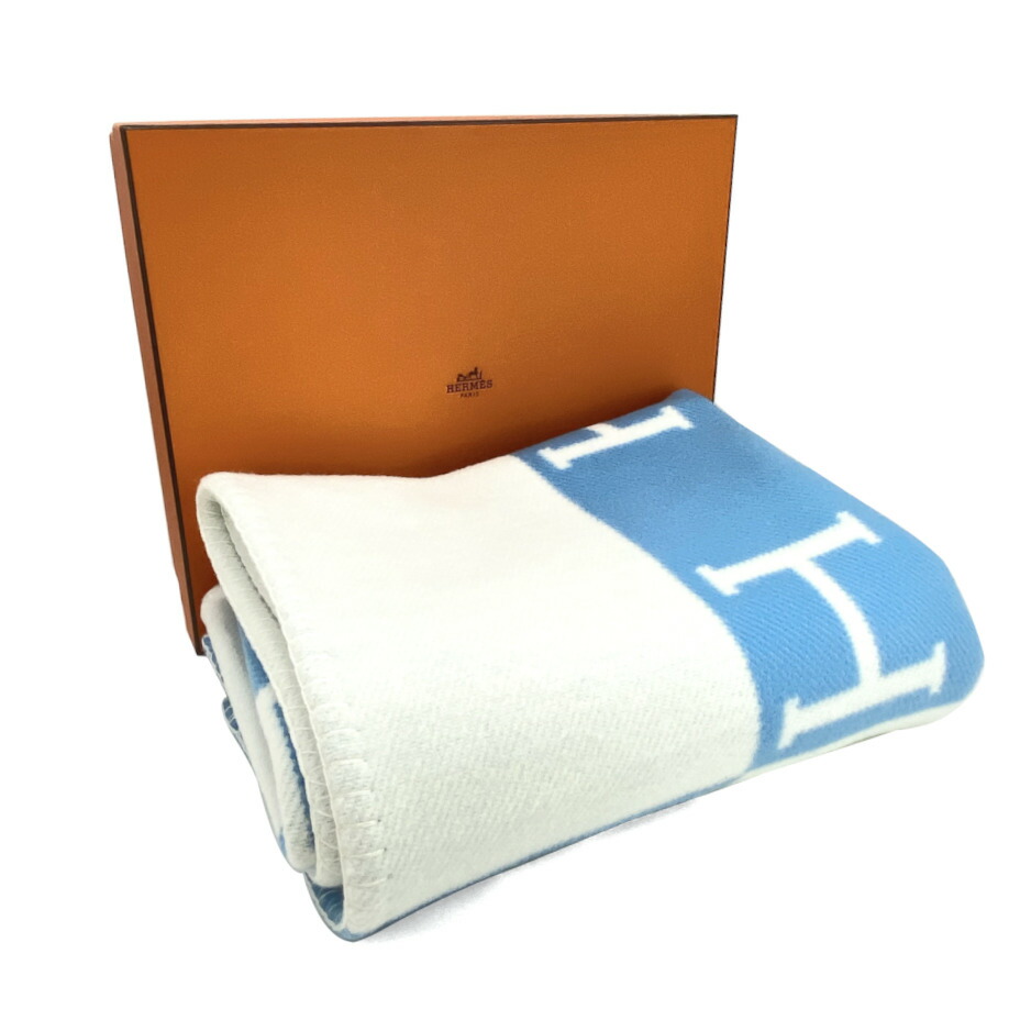 楽天市場】【新品】エルメス HERMES 大判 ブランケット おくるみ