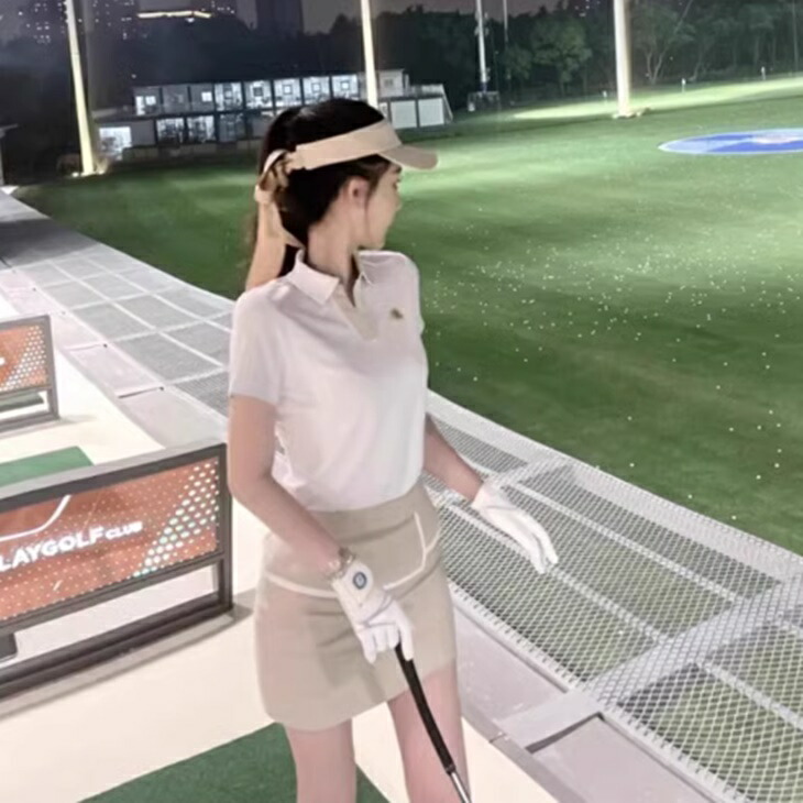 楽天市場】ゴルフウエア ポロシャツ＆スカート 上下セット レディース