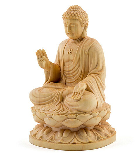 楽天市場】釈迦如来 座像 卍仏像 木彫仏像 木彫り 木製 仏像 高さ