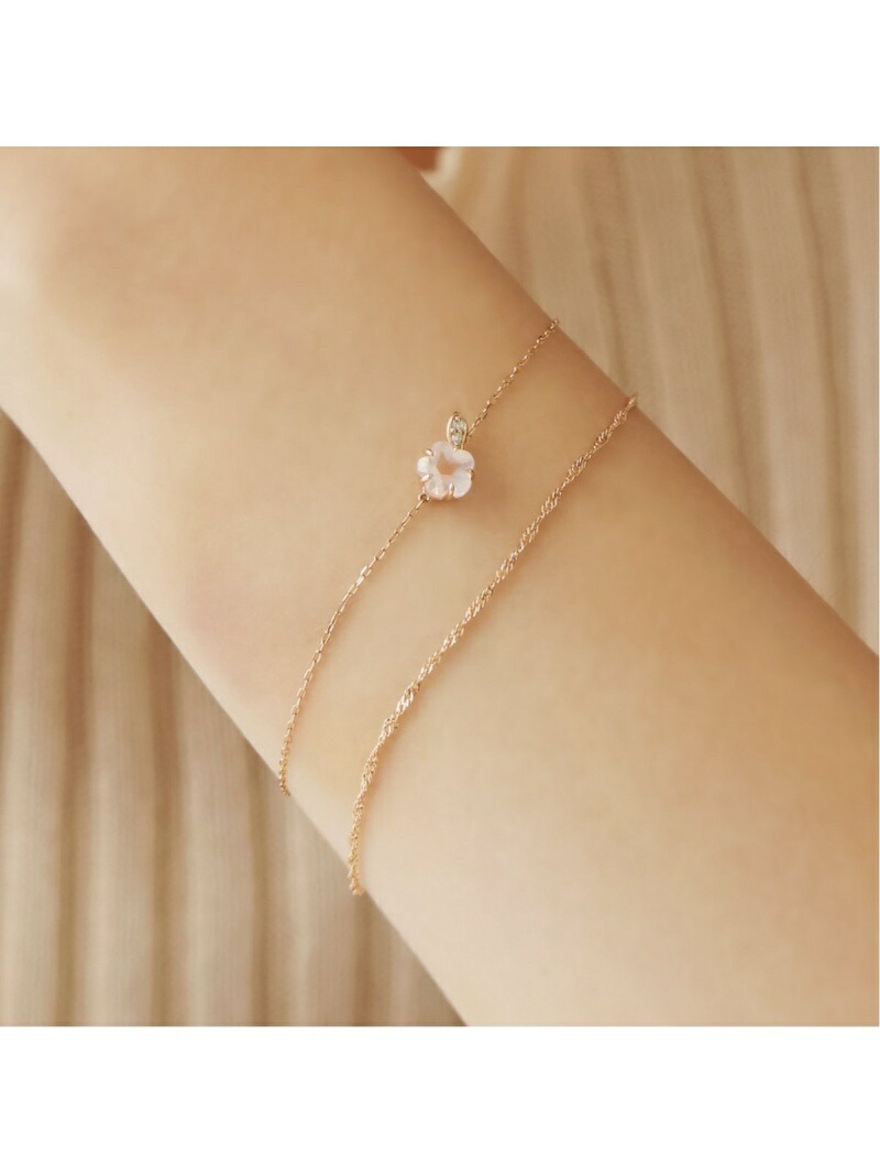 楽天市場】【サクラコレクション】K10ピンクゴールド ブレスレット 4