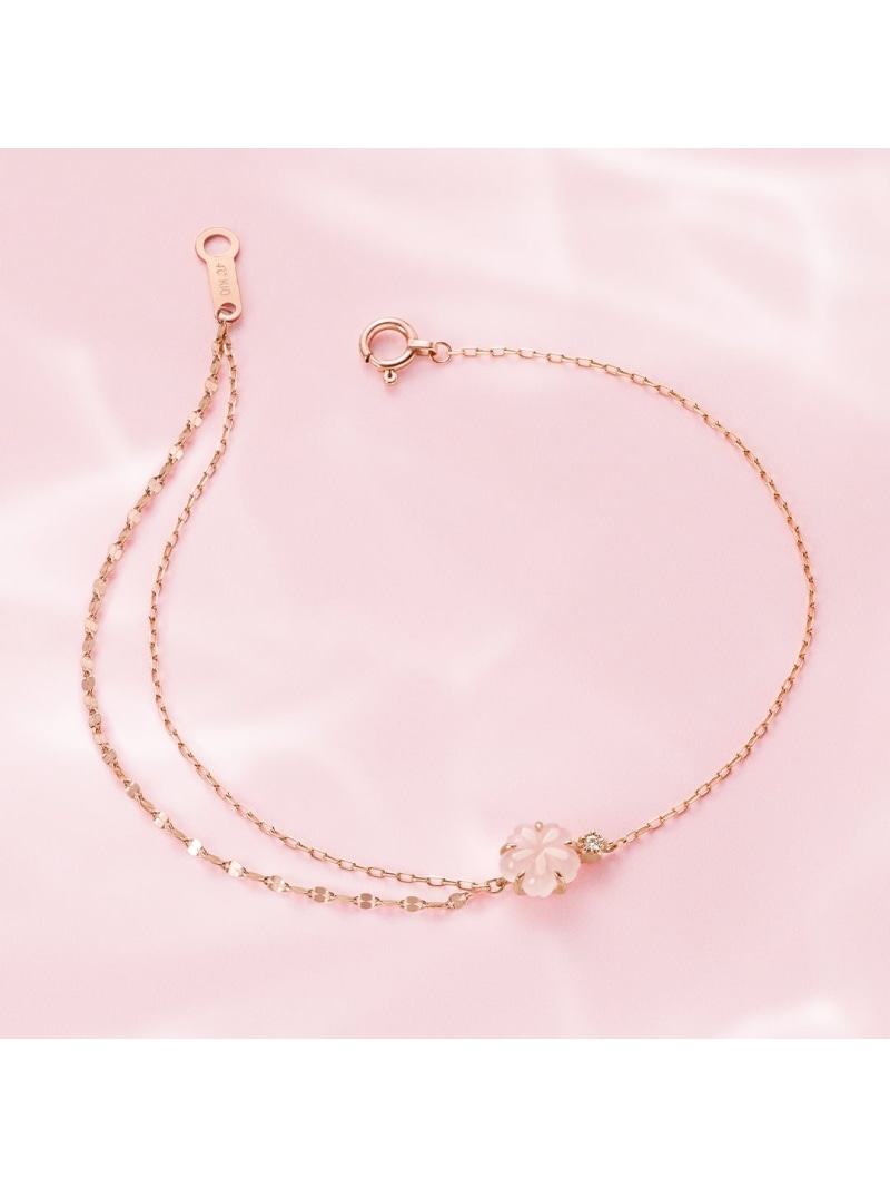 楽天市場】【SAKURA Collection】K10ピンクゴールド ブレスレット 4