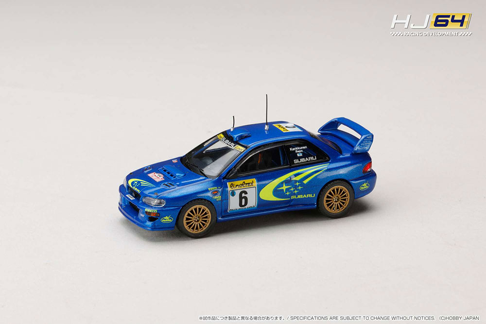 1/64 SUBARU IMPREZA WRC 1999 #6 (MONTE CARLO)【HJR645041B