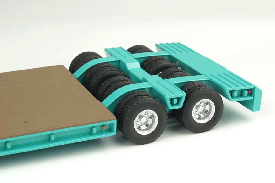 1/50 16輪 中低床重量物運搬用トレーラ ライトグリーン【KK1013KB