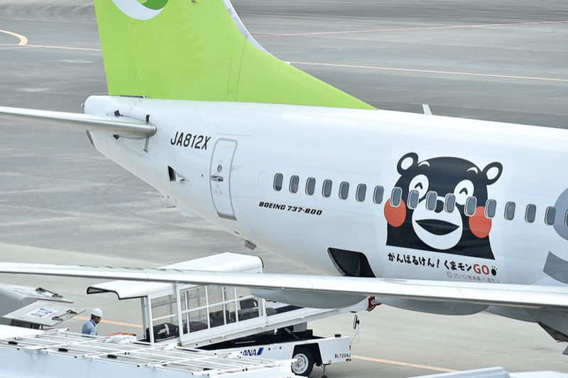 ソラシドエア、7月26日より復興支援機「がんばるけん！くまモンGO