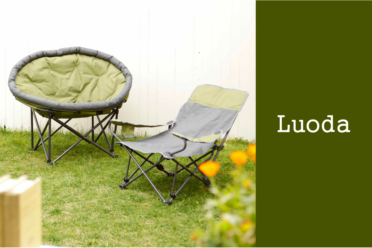 アウトドアチェアシリーズ「Luoda」から7アイテム。2人掛けや
