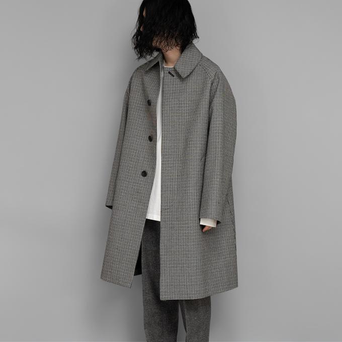 MAATEE&SONS / ハメ袖 Balmacaan (Black Ecru) | twelve