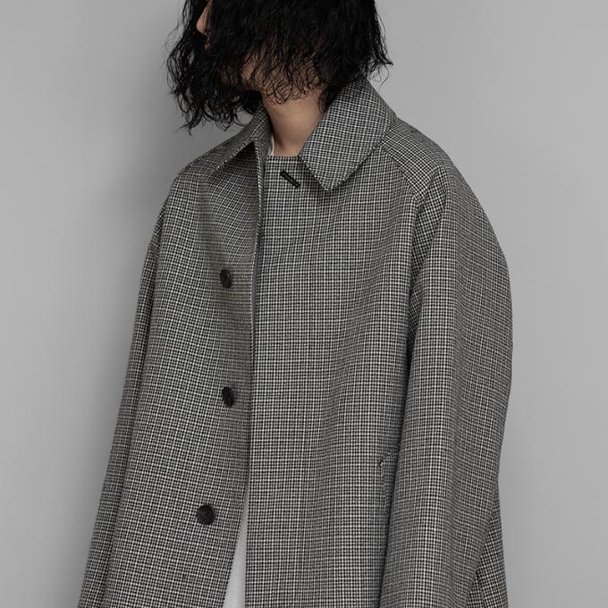 MAATEE&SONS / ハメ袖 Balmacaan (Black Ecru) | twelve