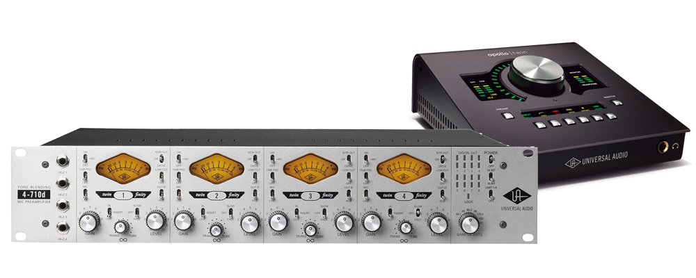 レビュー】4chプリアンプ「4-710d」と「Apollo Twin」の効果的な併用例